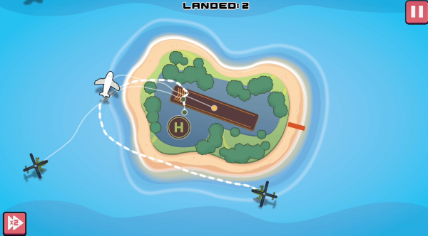 Air Traffic Control Cool Drawing Math Game, Direct the planes drawing the path of each plane of the airport